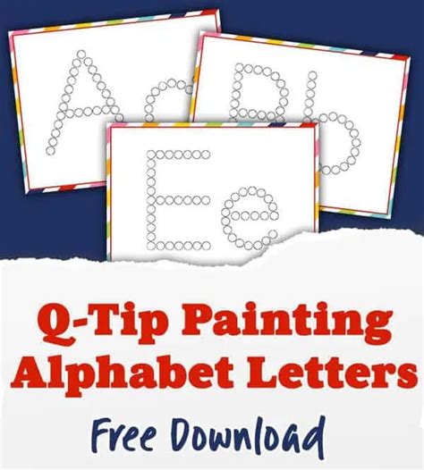 Q-Tip Painting Templates for Kids