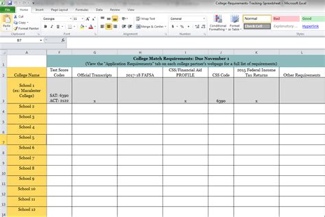 QB Data Tracking Template in Excel