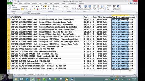 QB Report Template in Excel