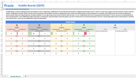 QDIP Template Excel Design