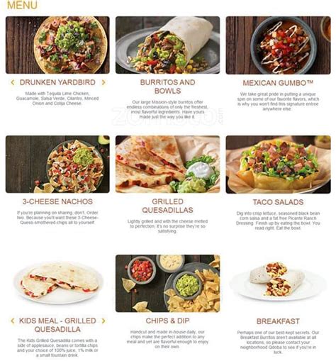 Qdoba Menu Printable Version Conclusion