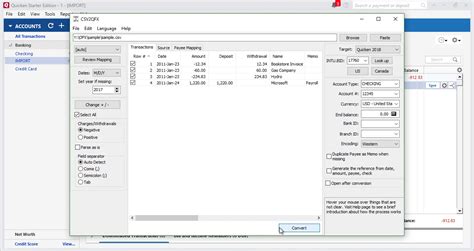 QFX File Import