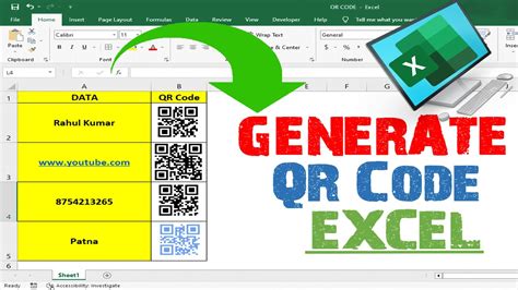 QR Code in Excel Example 9