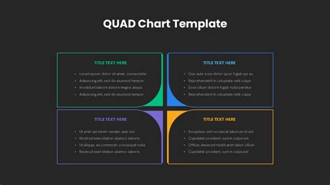 Quad Chart Template Design PowerPoint