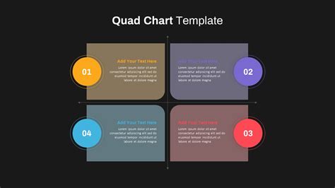 Quad Chart Template for PowerPoint Presentation