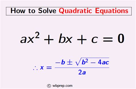 Quadratic Equation Example