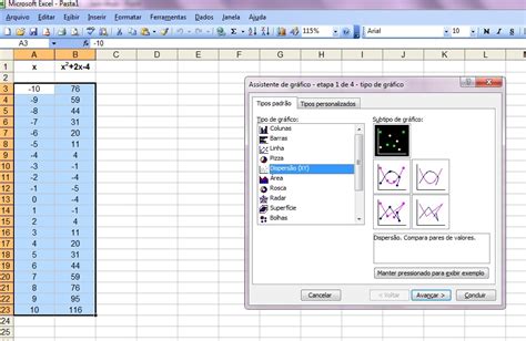 Quadratic Formula Excel Example 1