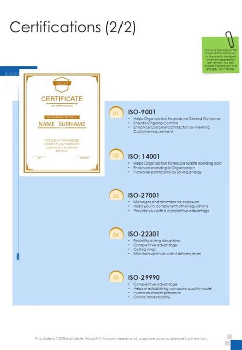 Qualifications and Certifications Plumbing Proposal