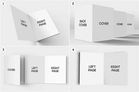 Quarter fold card template design ideas