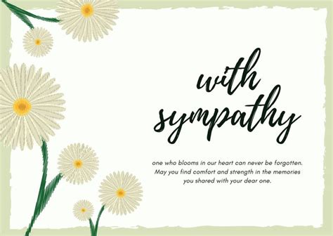 Quarter Fold Sympathy Card Template