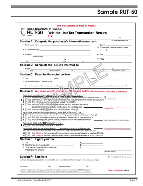 Quarterly Tax Return Rut 50