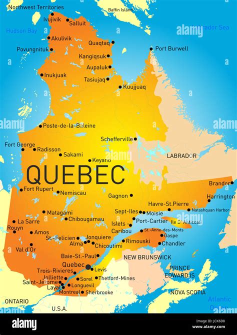 Map of Quebec