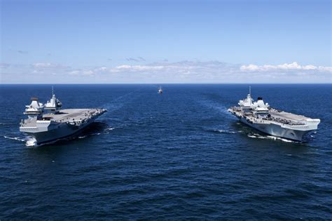 The HMS Queen Elizabeth at sea