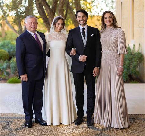 Queen Rania with her family at a royal event