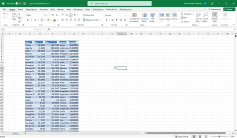 QUERY Function in Excel