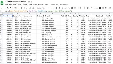 Query Another Sheet in Google Sheets