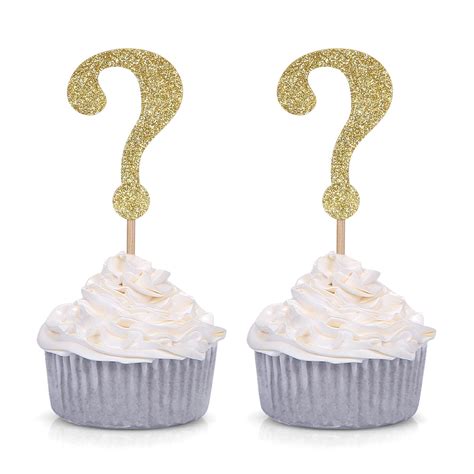 Question Mark Block Cupcake Toppers