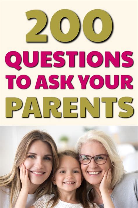 questions to ask about family