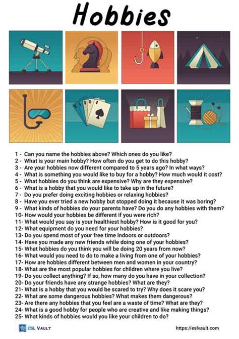 questions to ask about hobbies