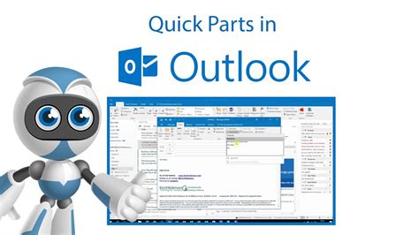 Using Quick Parts in Outlook