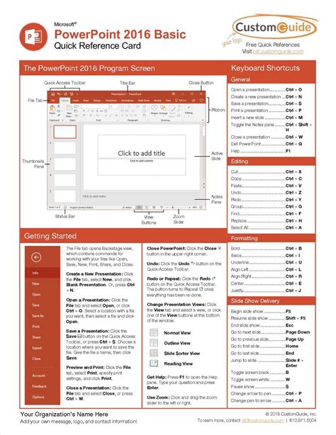 Quick Reference Guide Template PowerPoint Example 10