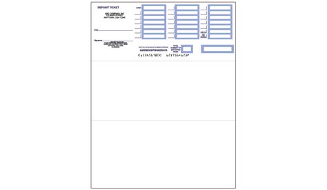 QuickBooks Deposit Slip Template Format