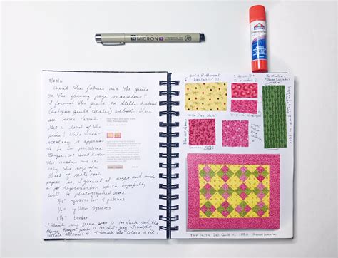 Quilt Journal Entries