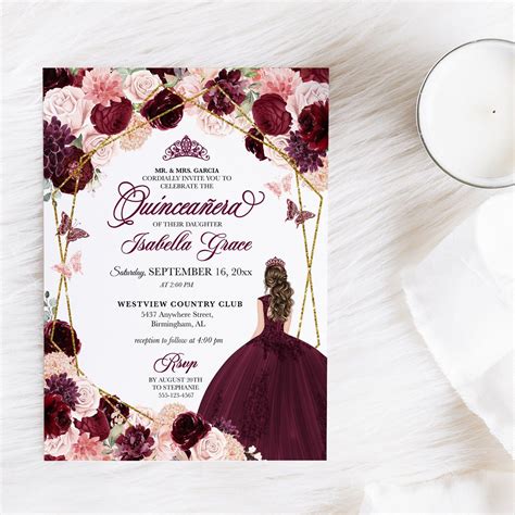 Quinceanera Invitations Templates