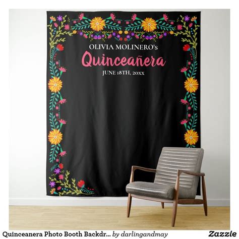 Quinceanera photo booth backdrops for a unique setting