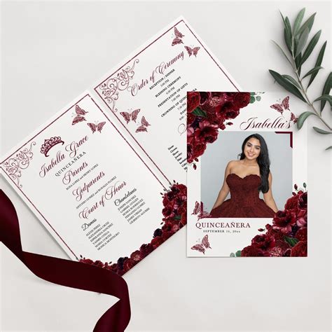 Quinceanera Program Template Ideas