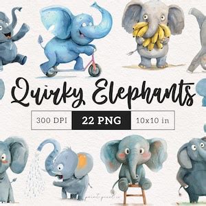 Quirky Stuffed Elephant Pattern Template