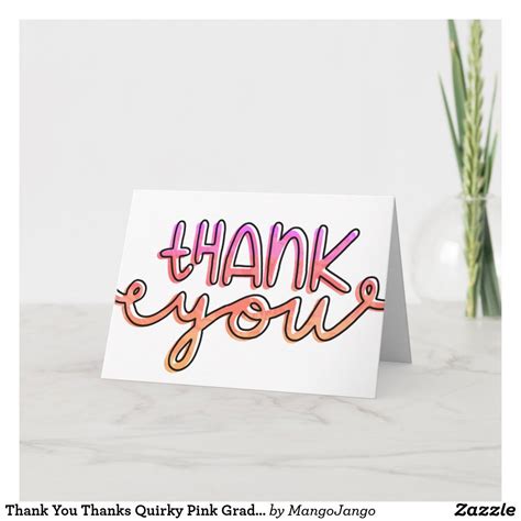 Quirky Illustrations Thank-You Card