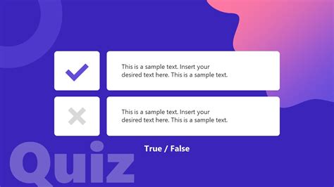 Quiz Template Google Slides