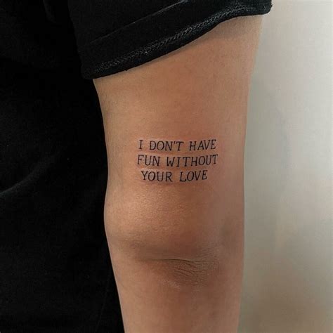 Quote bicep tattoos