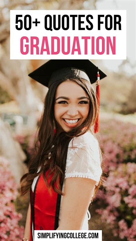 Example of a quote-inspired graduation template