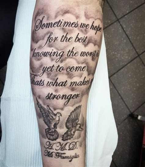 Quote Sleeve Tattoo