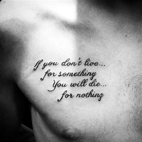 Quote Tattoos on Chest