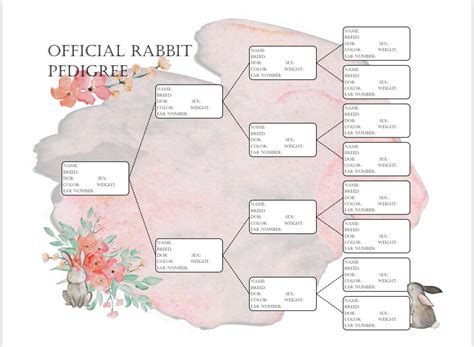 Rabbit Pedigree Template Download