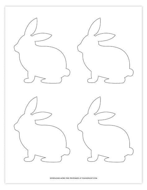 Rabbit Template Free Printable Download