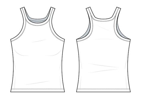 Racerback tank top template