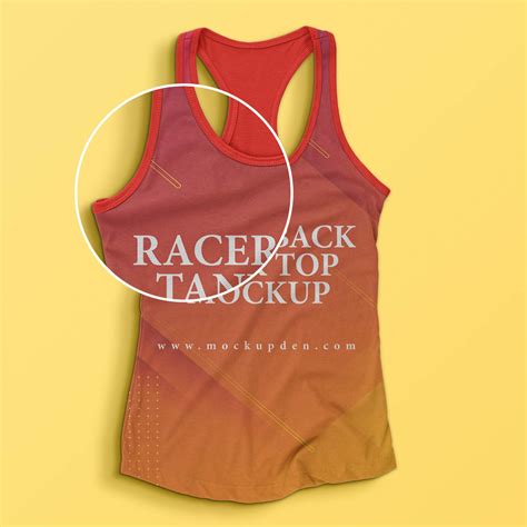 Racerback tank top template designs