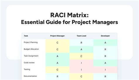 RACI Matrix Task Management