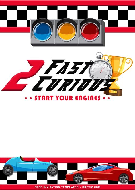 Racing Car Birthday Template