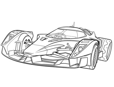 Racing Car Coloring Page 2