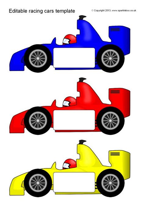 Racing Car Template 6