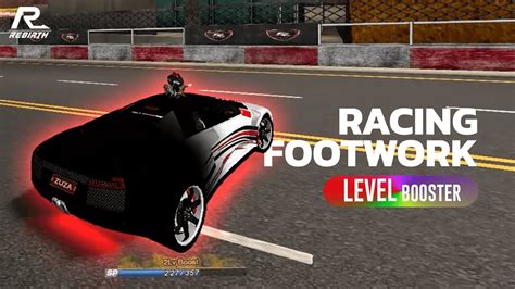 Racing footwork for hot foot throttle