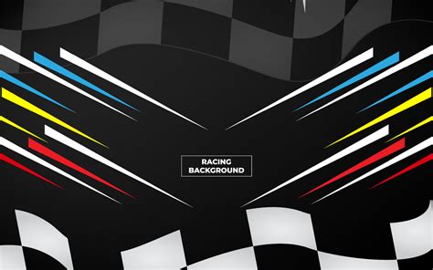 A racing graphic design template with bold colors and sleek lines