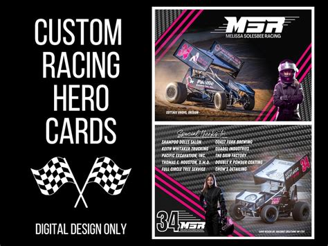 Racing Hero Card Template