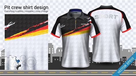 Modern Racing Shirt Template