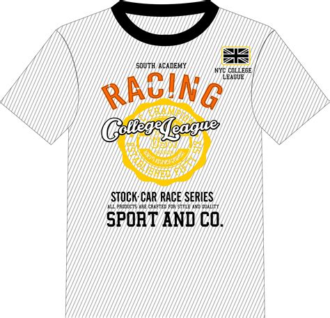 Customizable racing t-shirt template for winners